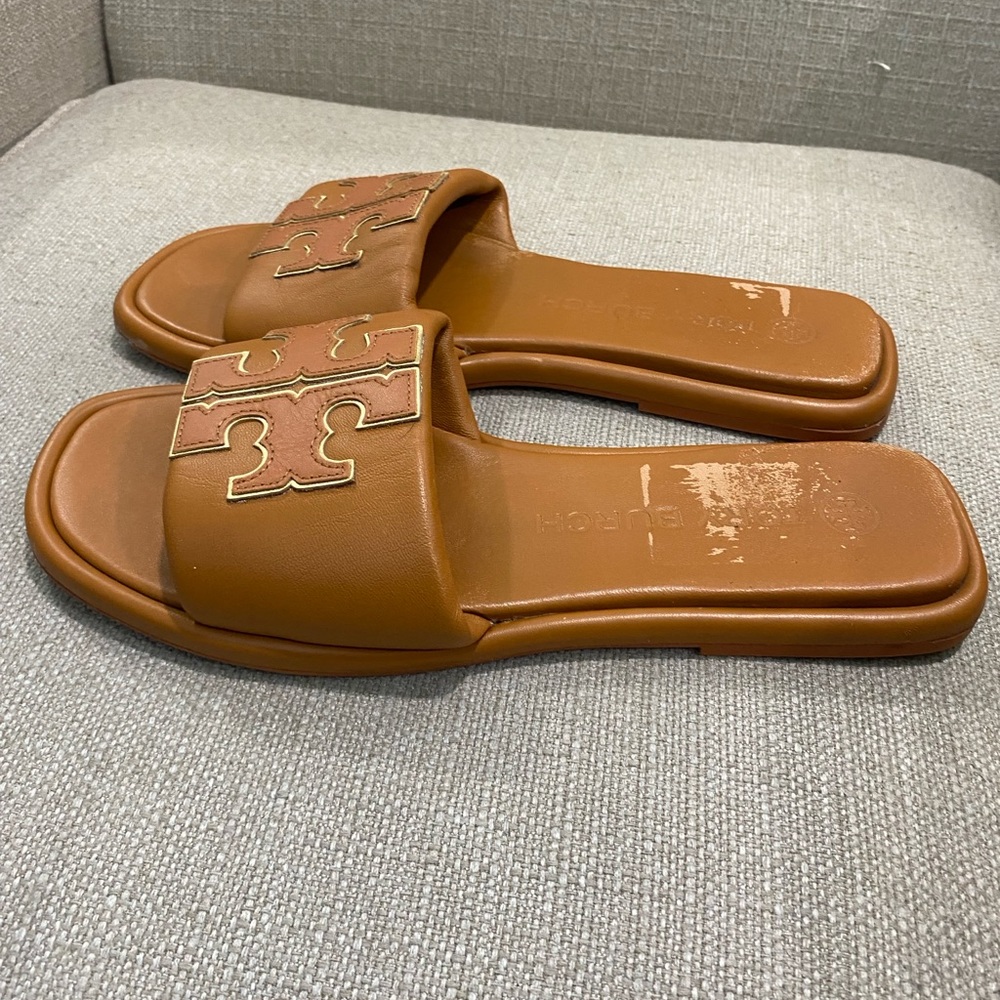 Tory Burch Double T Strap Sport Slide Sandal Size 9 - Picture 2 of 7